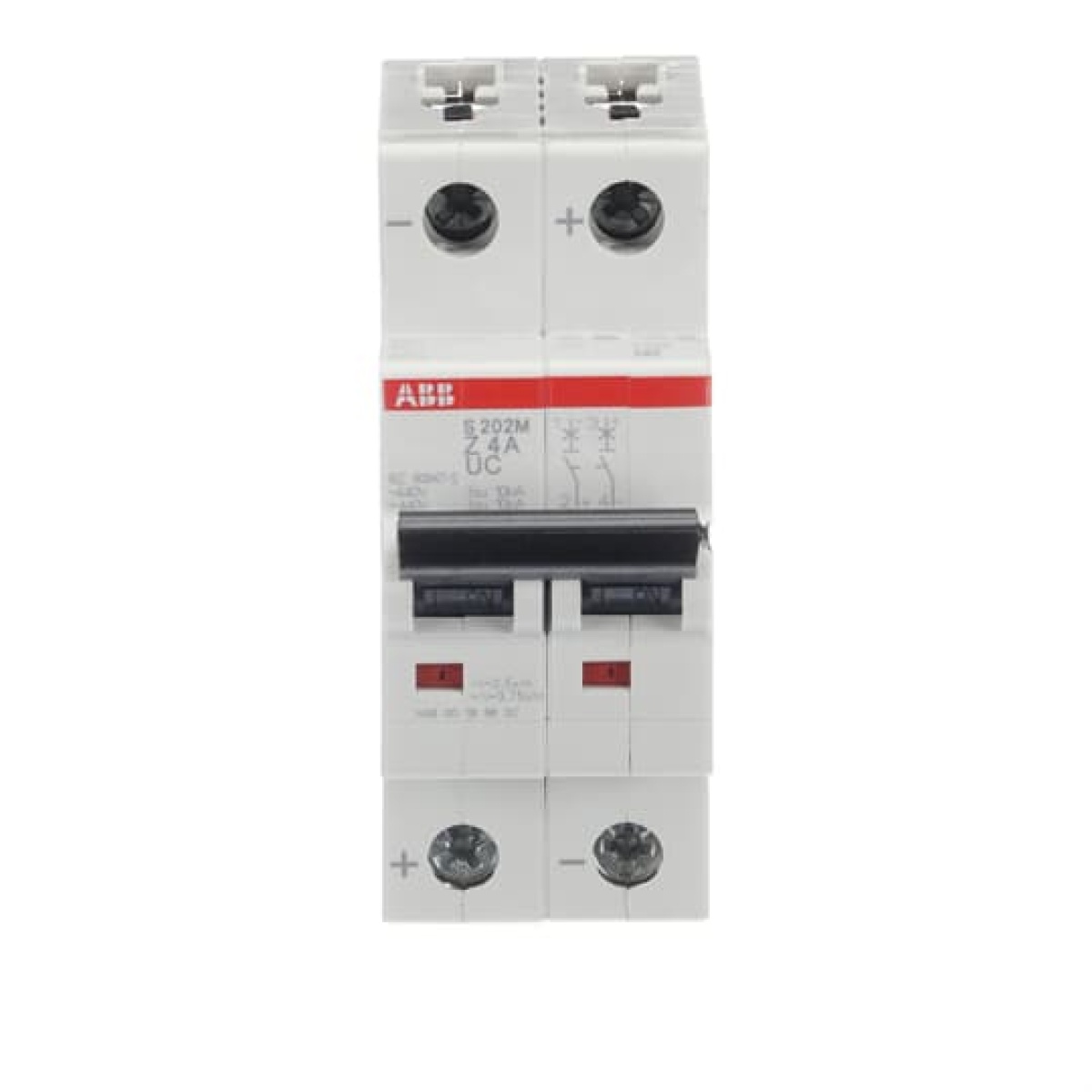 Miniature Circuit Breaker - S200MUC - 2P - 4 A - Z - AC 10 kA