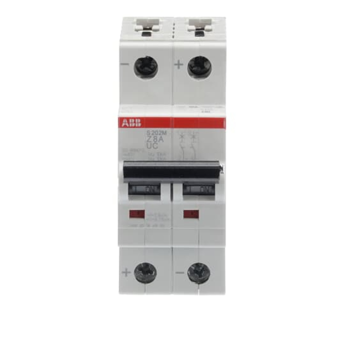 Miniature Circuit Breaker - S200MUC - 2P - 8 A - Z - AC 10 kA