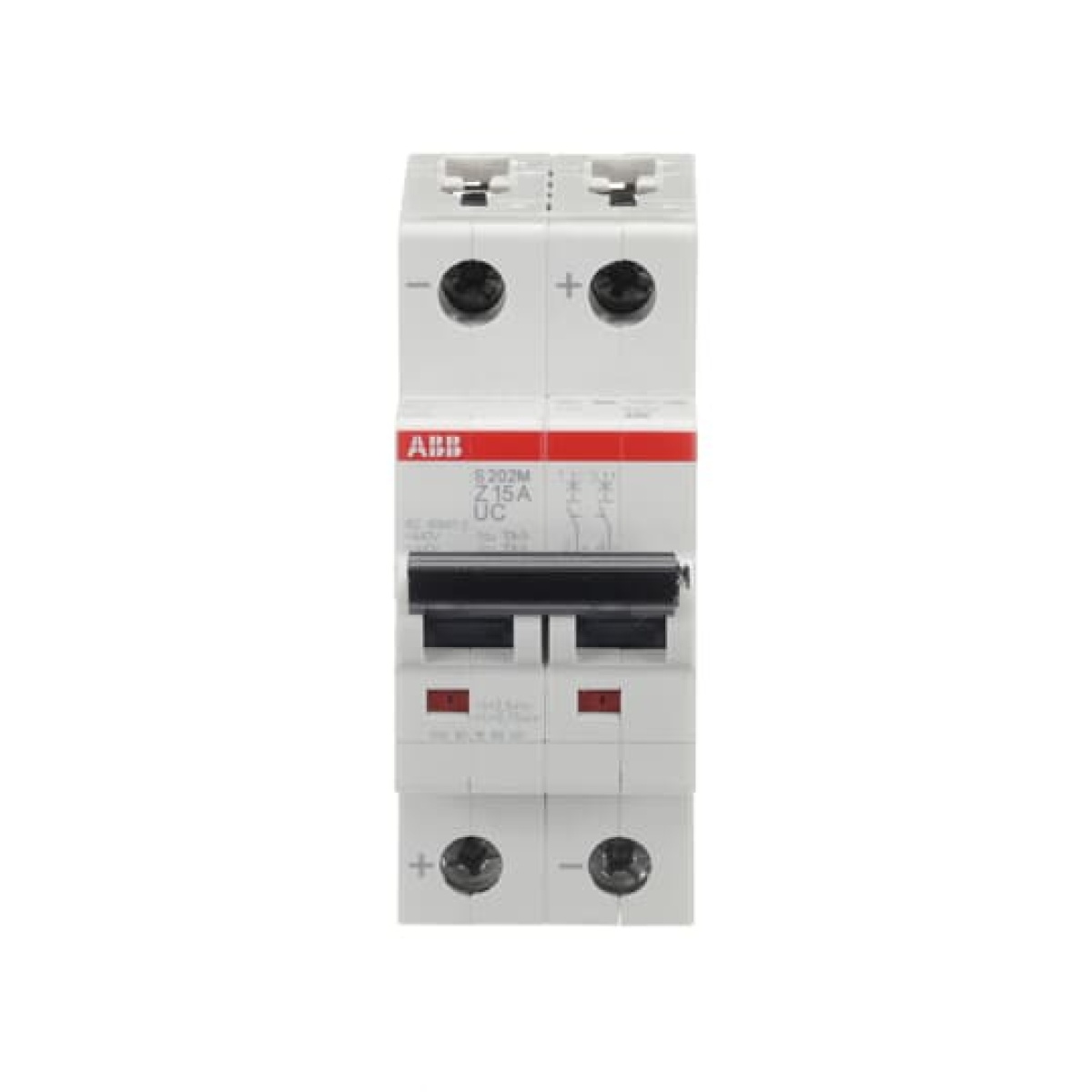Miniature Circuit Breaker - S200MUC - 2P - 15 A - Z - AC 10 kA