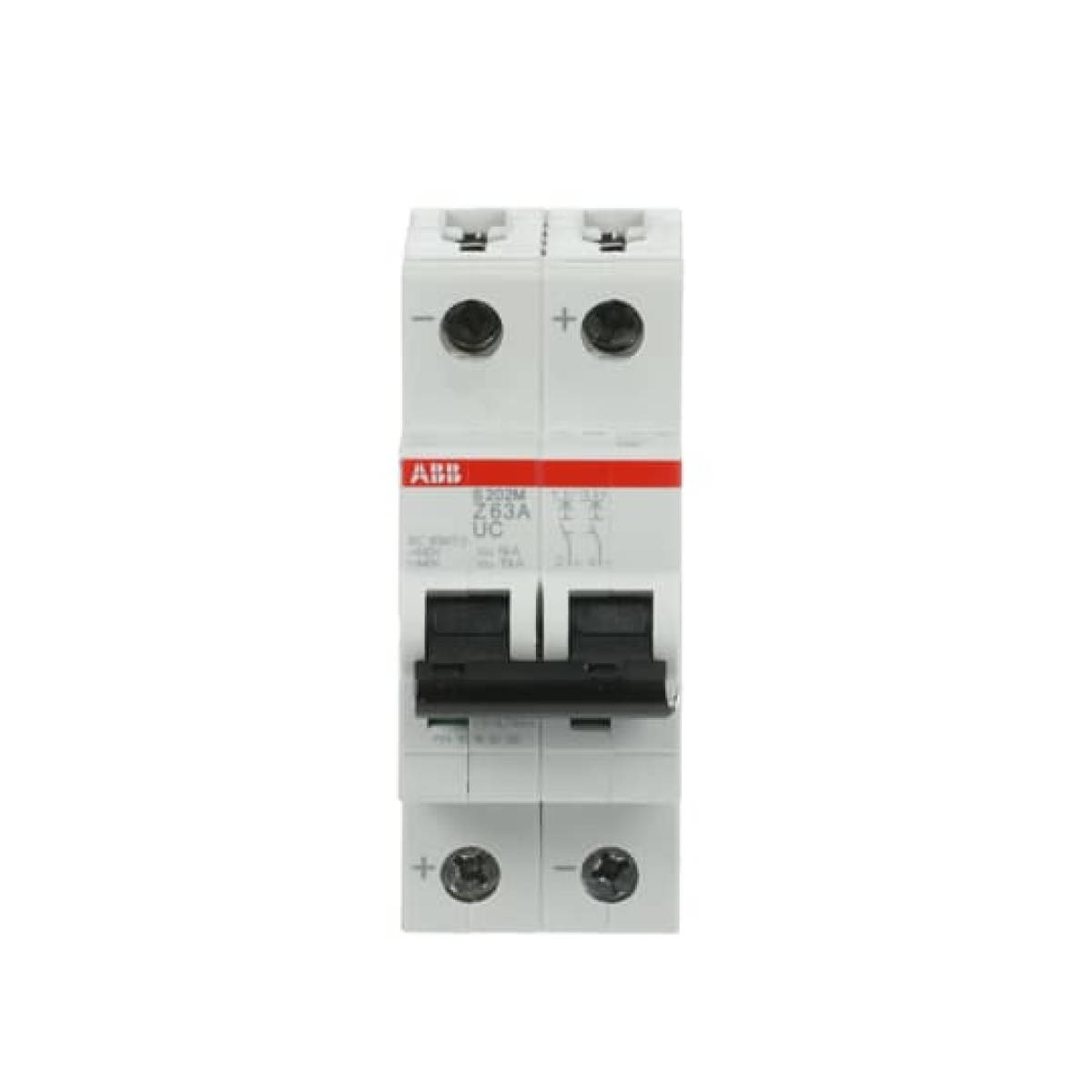 Miniature Circuit Breaker - S200MUC - 2P - 63 A - Z - AC 10 kA