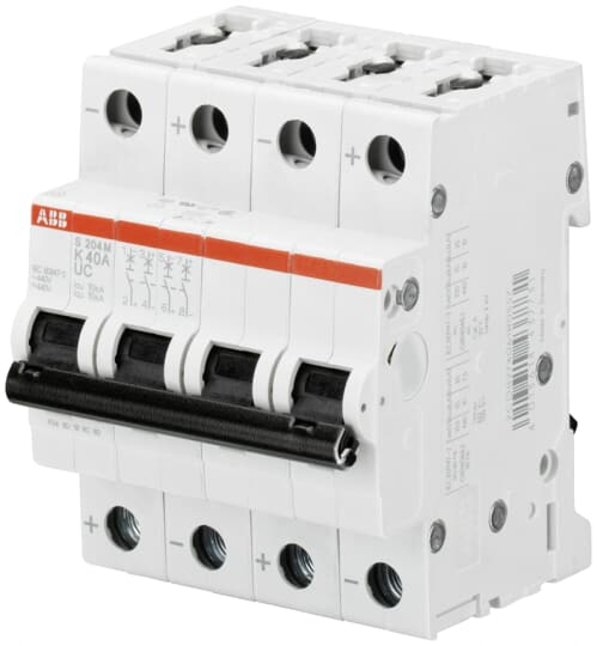 Miniature Circuit Breaker - S200MUC - 4P - 10 A - K - AC 10 kA