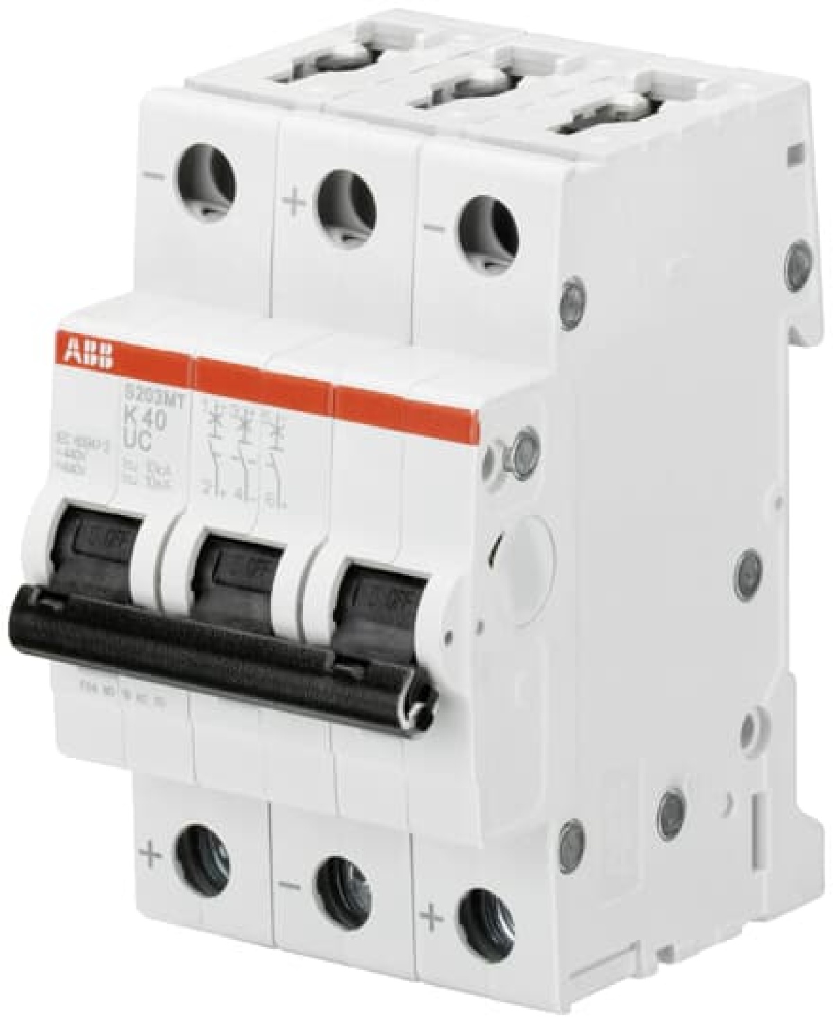 Miniature Circuit Breaker - S200MTUC - 3P - 4 A - K - AC 7.5 kA