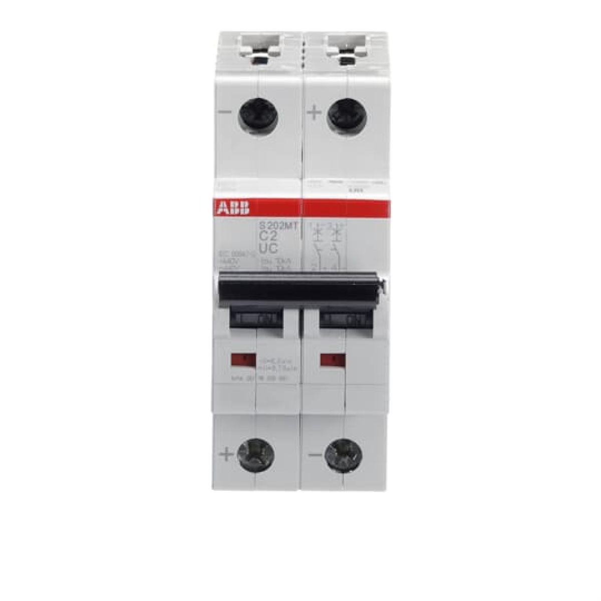 Miniature Circuit Breaker - S200MTUC - 2P - 2 A - C - AC 10 kA