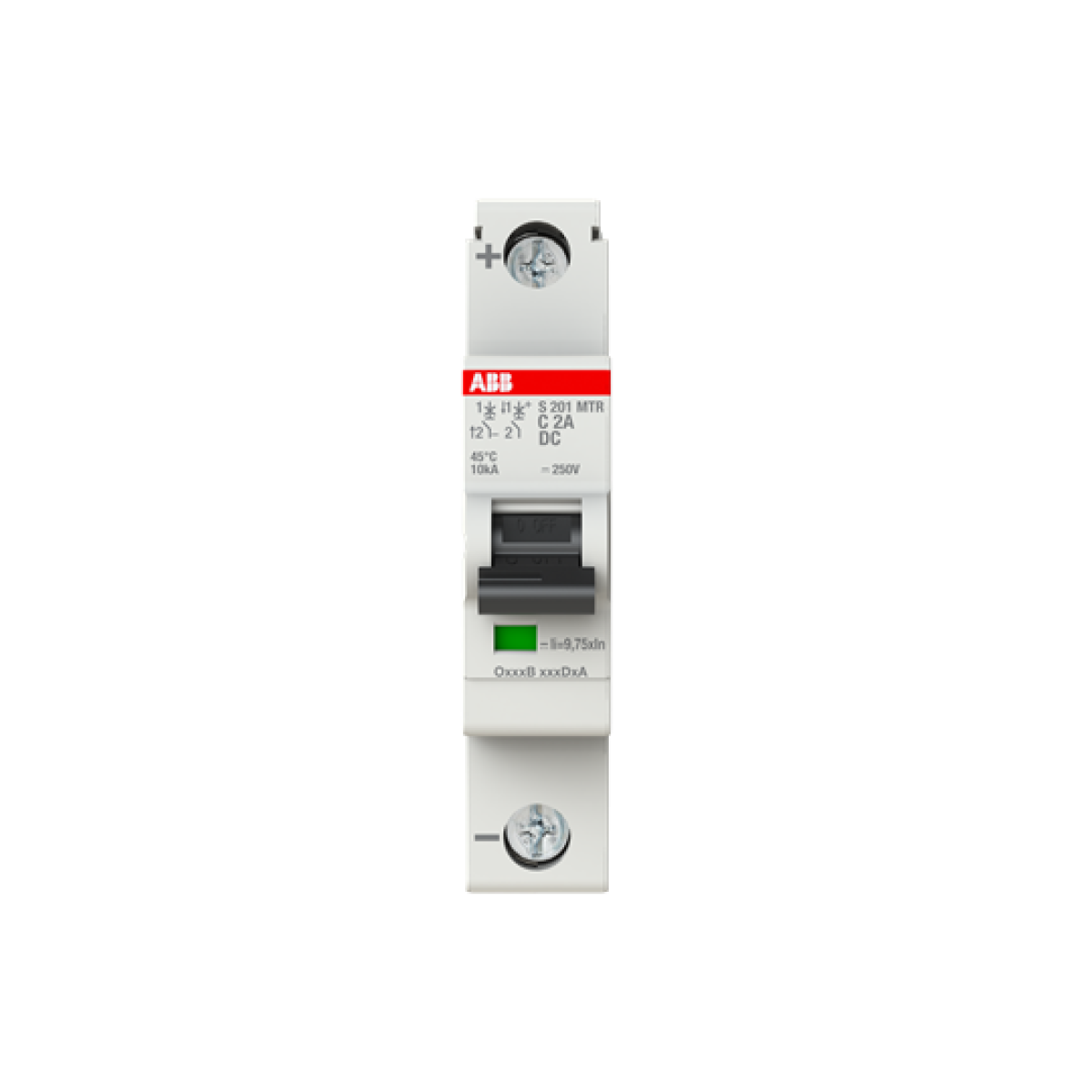 Miniature Circuit Breaker - S200MTR - 1P - 2 A - C - 10 kA