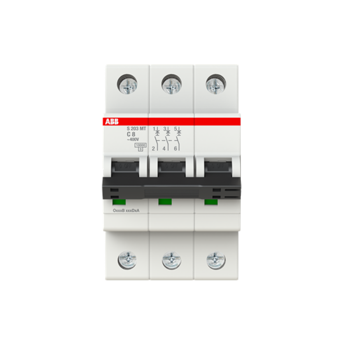 Miniature Circuit Breaker - S200MT - 3P - 8 A - C - 10 kA