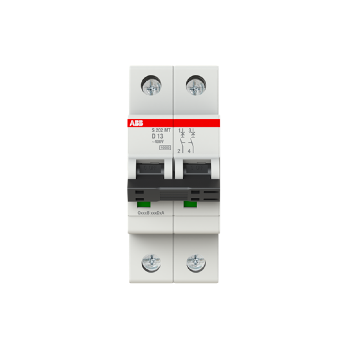 Miniature Circuit Breaker - S200MT - 2P - 13 A - D - 10 kA
