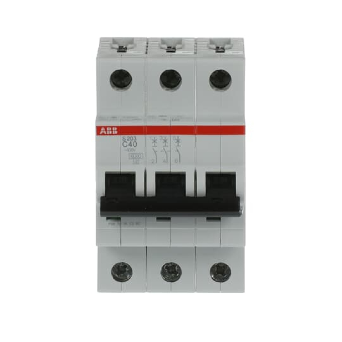 Miniature Circuit Breaker - S200 - 3P - 40 A - C - AC 6 kA
