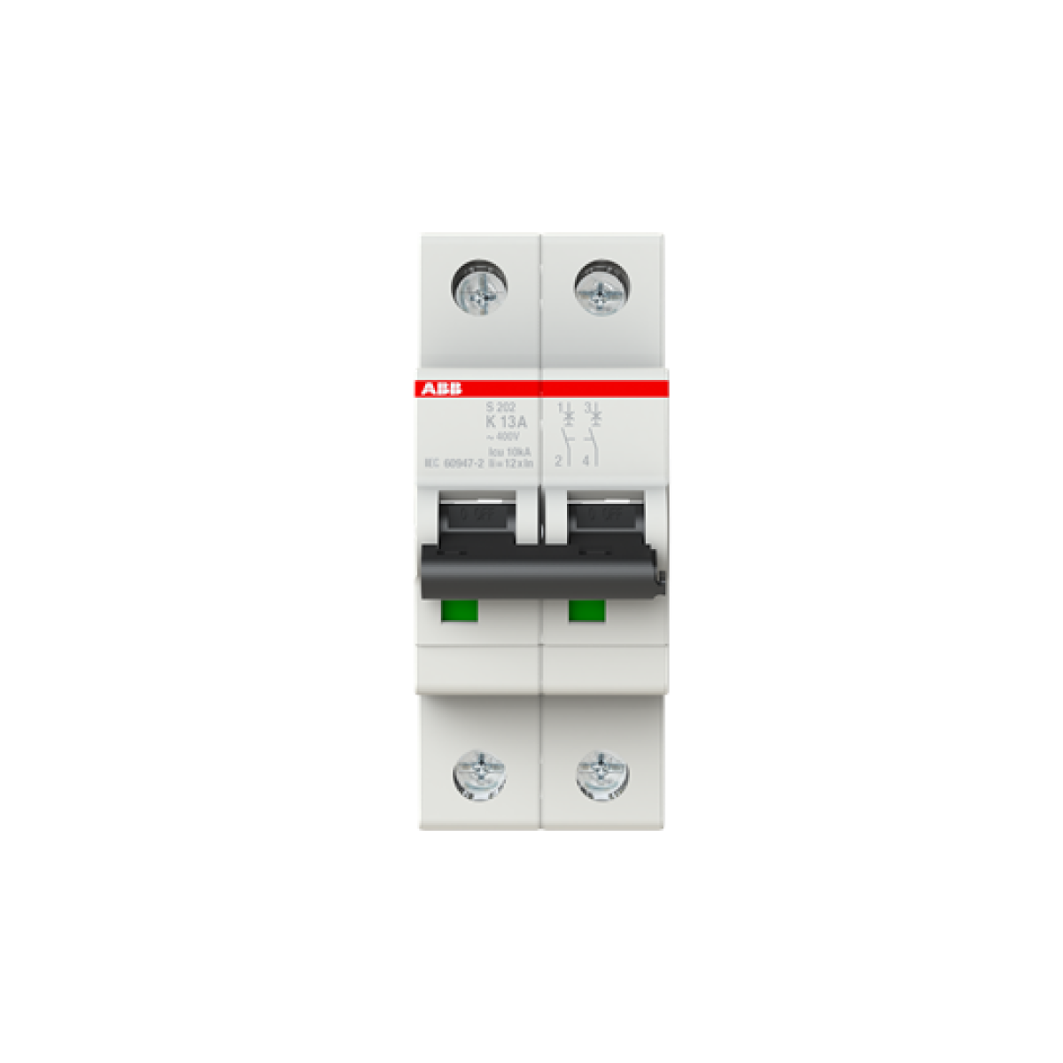 Miniature Circuit Breaker - S200 - 2P - 13 A - K - AC 6 kA