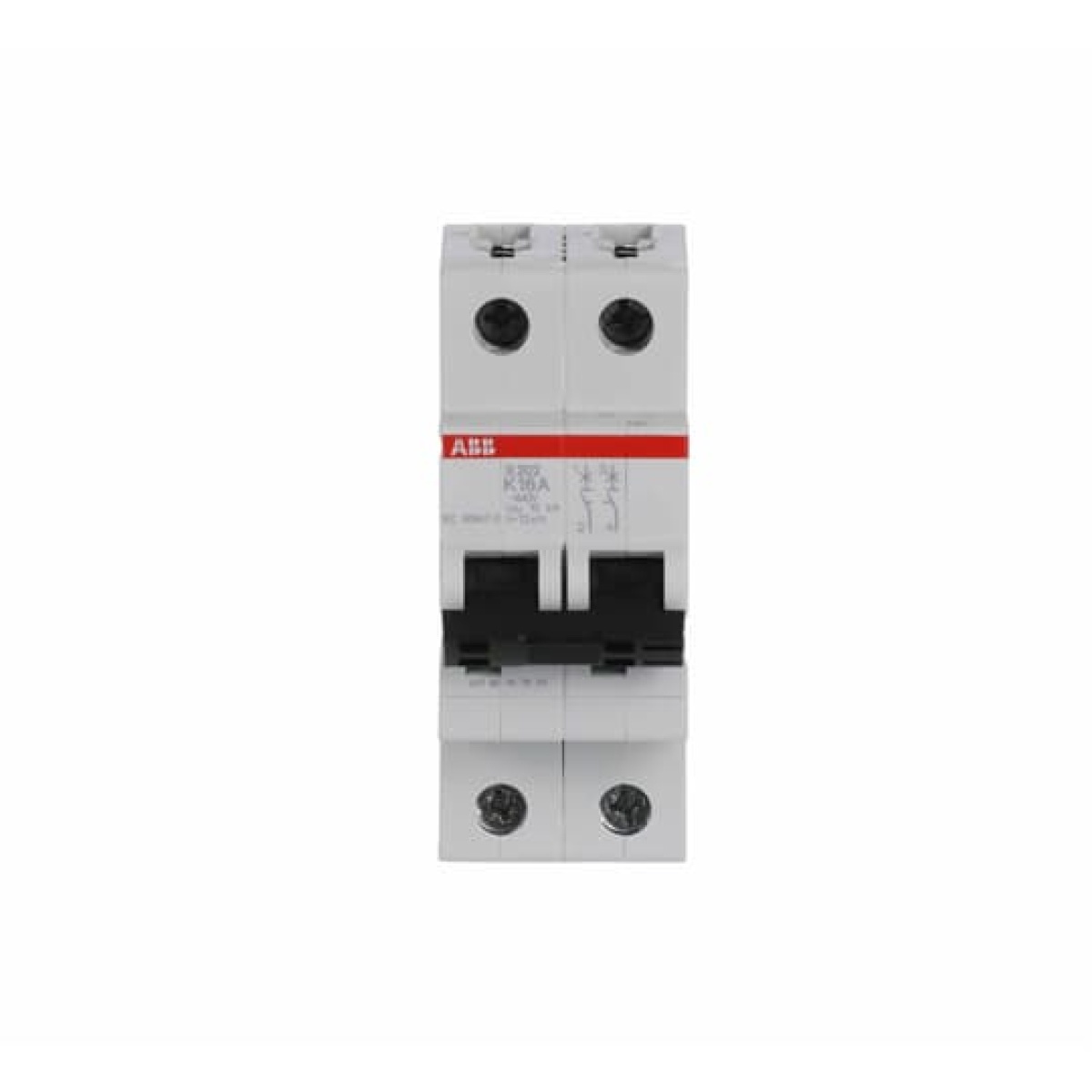 Miniature Circuit Breaker - S200 - 2P - 16 A - K - AC 6 kA