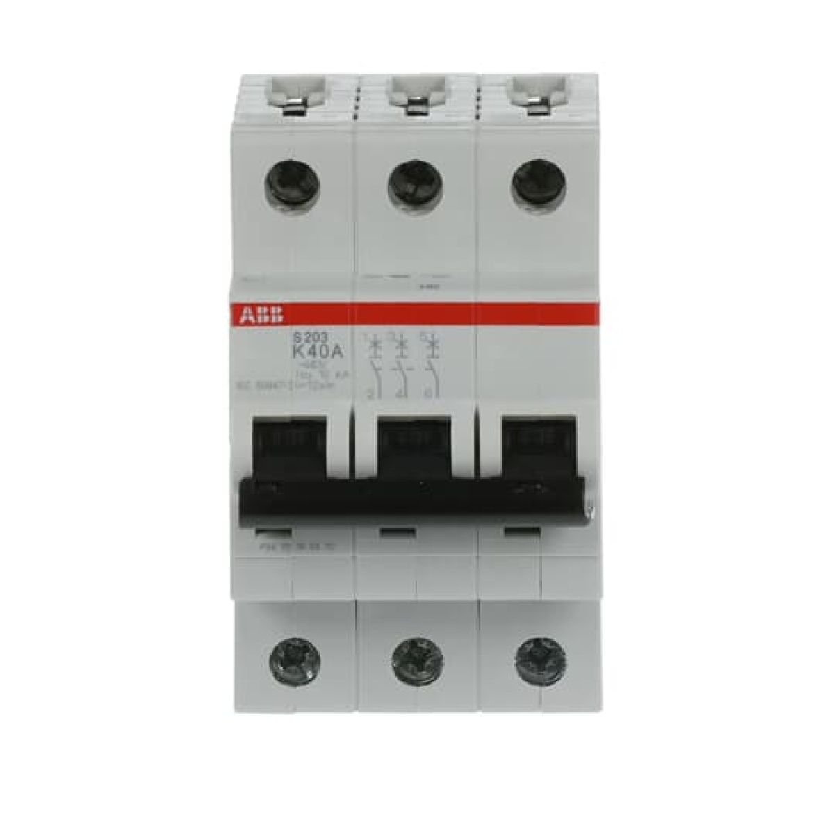 Miniature Circuit Breaker - S200 - 3P - 40 A - K - AC 6 kA