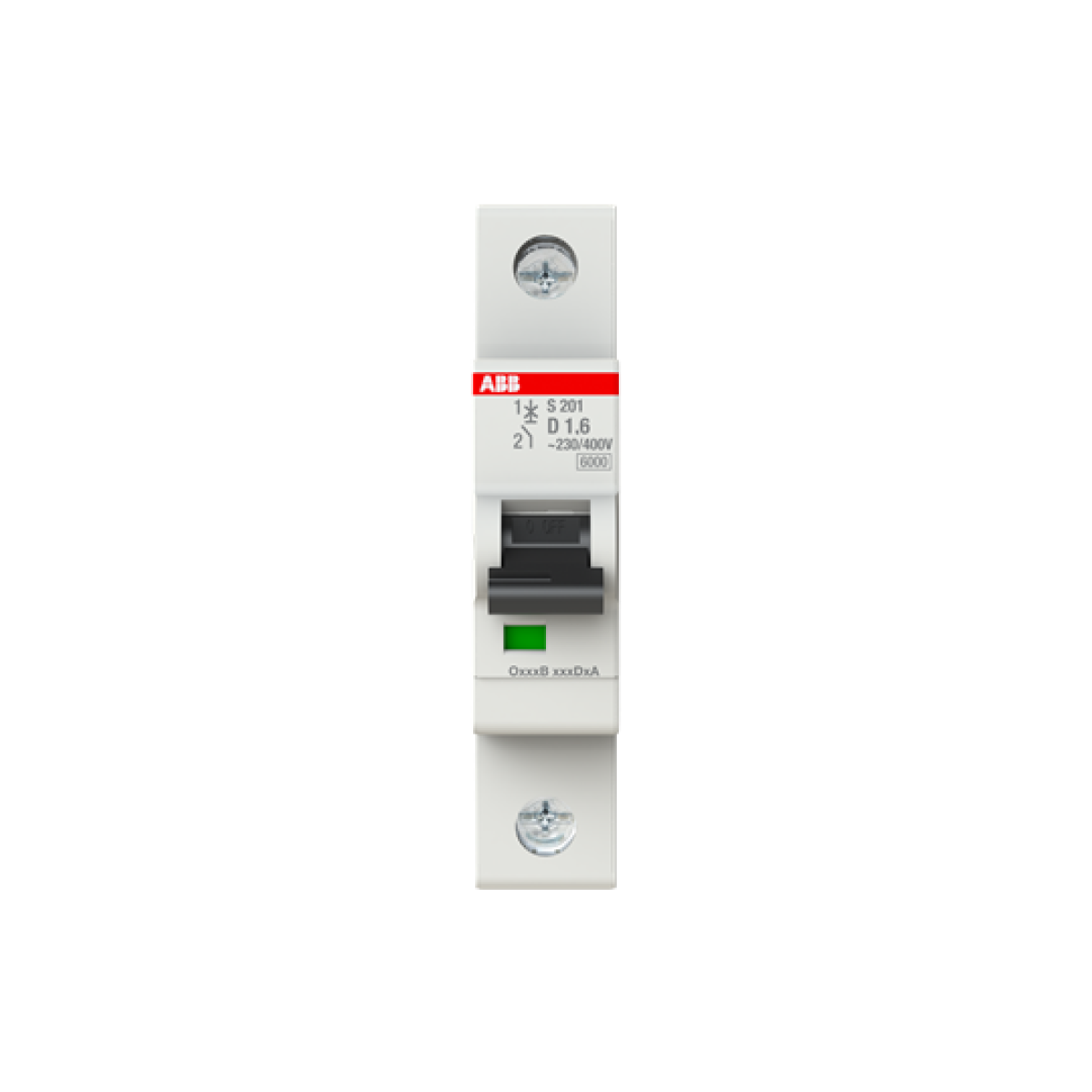 Miniature Circuit Breaker - S200 - 1P - 1.6 A - D - 230  400 V AC 6 kA