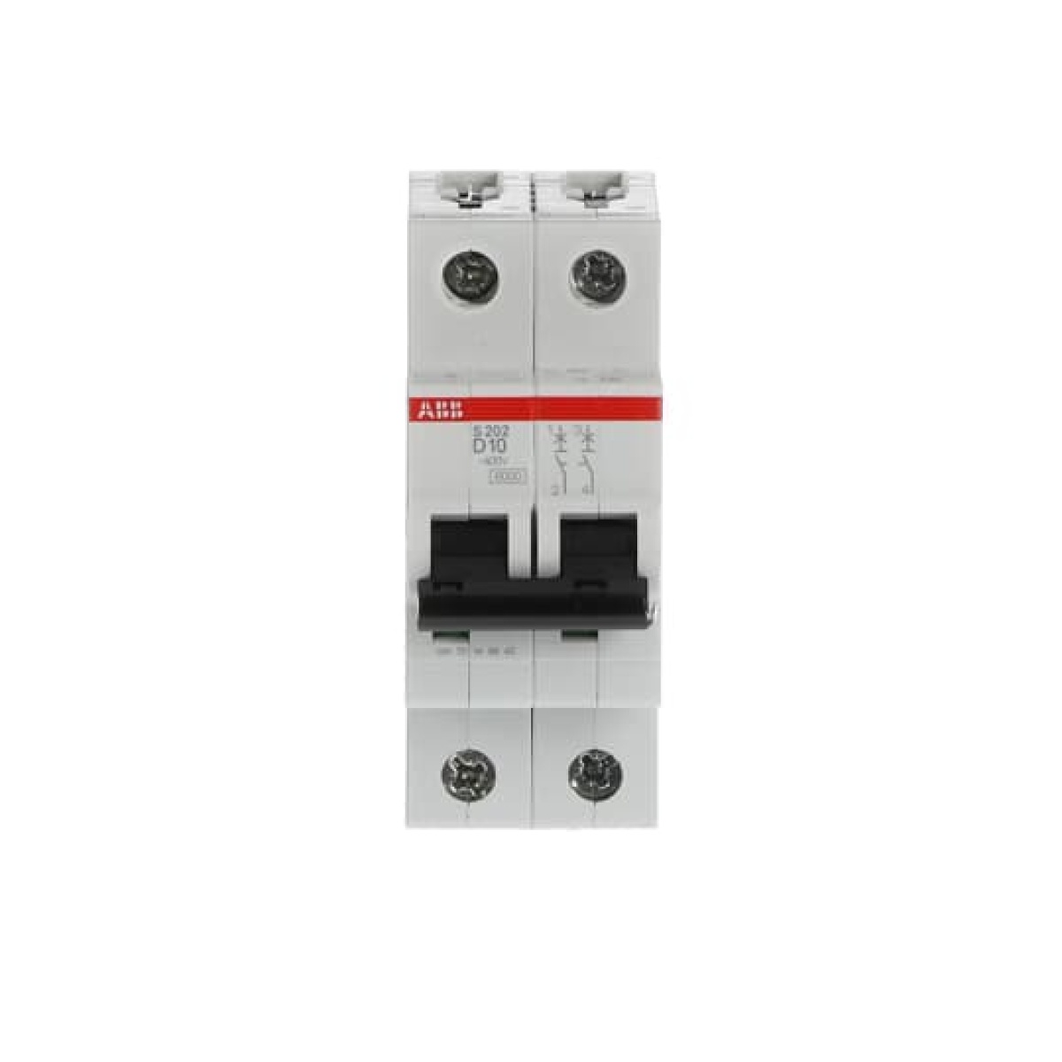 Miniature Circuit Breaker - S200 - 2P - 10 A - D - AC 6 kA