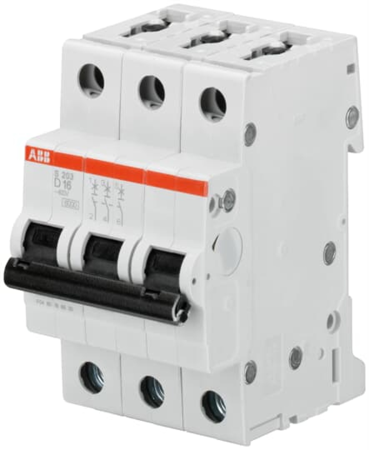 Miniature Circuit Breaker - S200 - 3P - 8 A - D - AC 6 kA