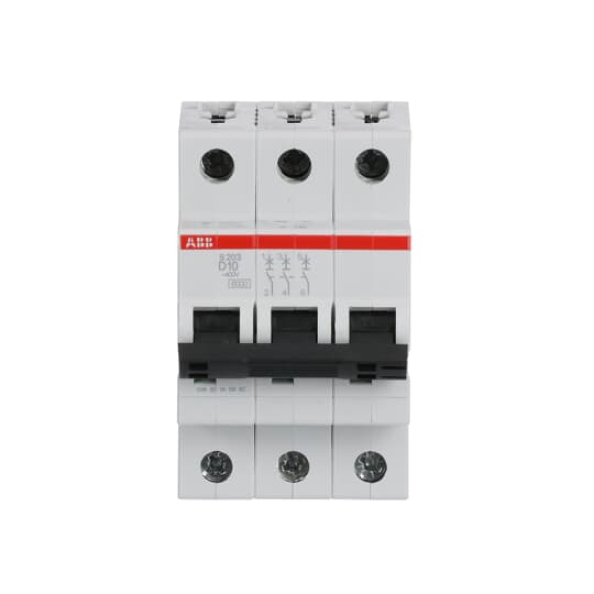 Miniature Circuit Breaker - S200 - 3P - 10 A - D - AC 6 kA