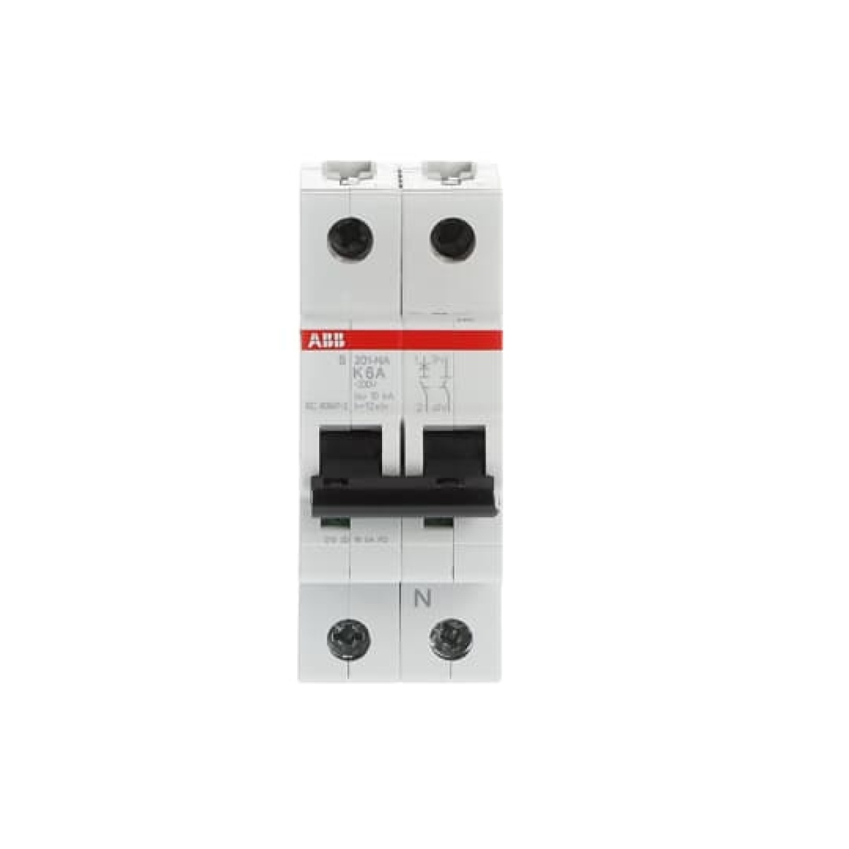 Miniature Circuit Breaker - S200 - 1PN - 6 A - K - AC 6 kA