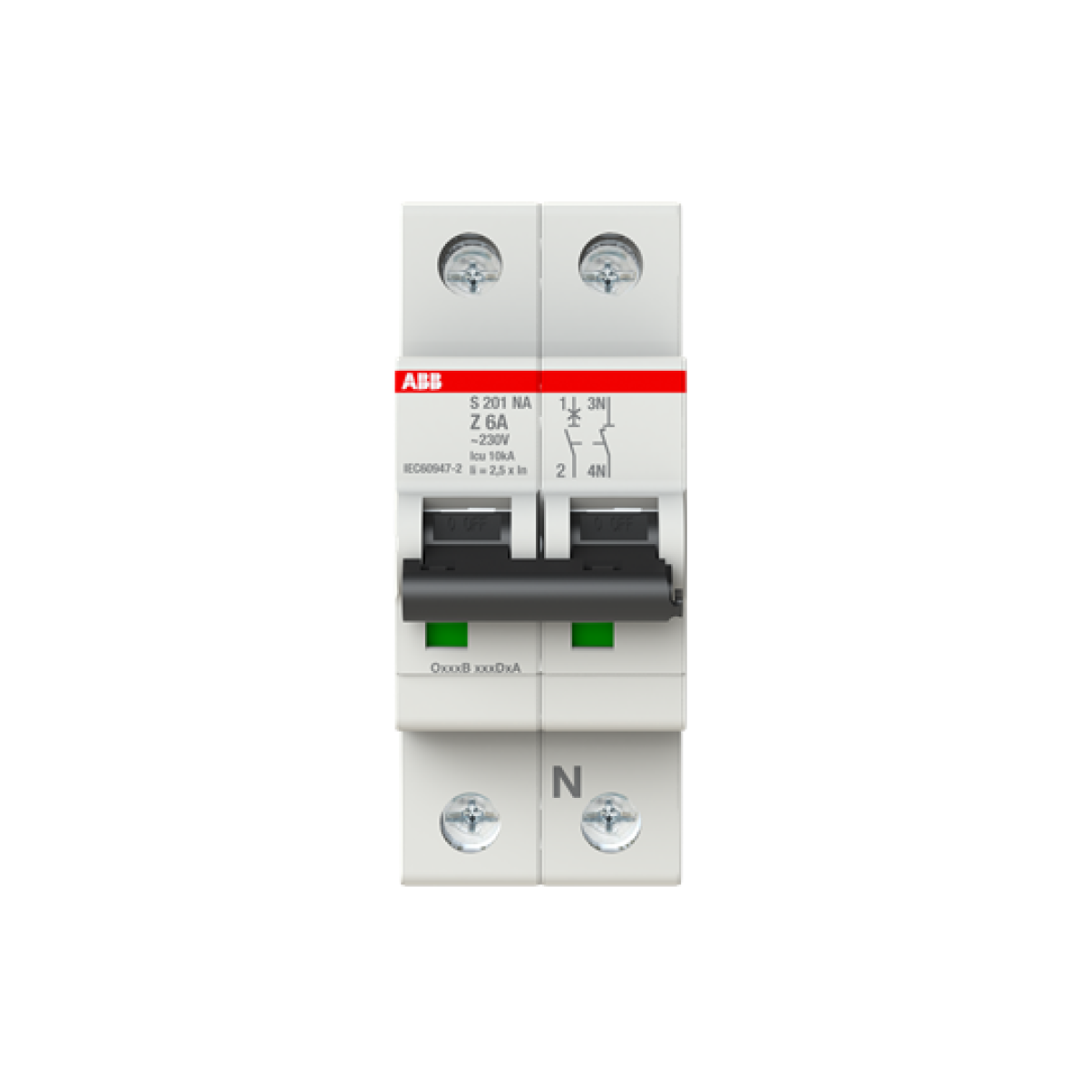 Miniature Circuit Breaker - S200 - 1PN - 6 A - Z - AC 6 kA