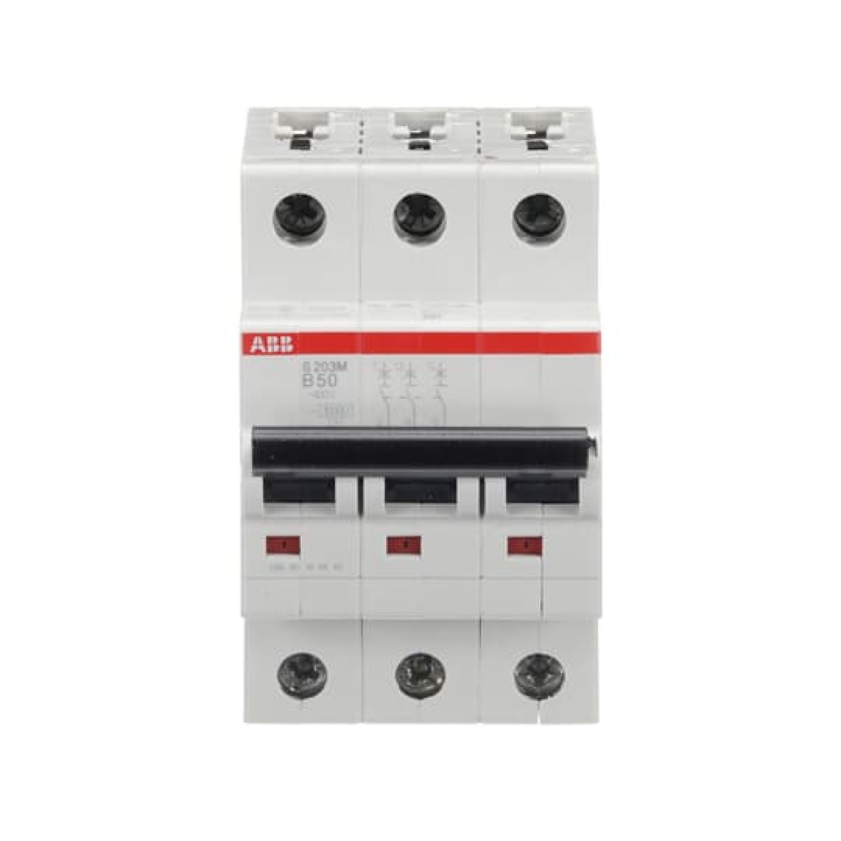 Miniature Circuit Breaker - S200M - 3P - 50 A - B - AC 10 kA