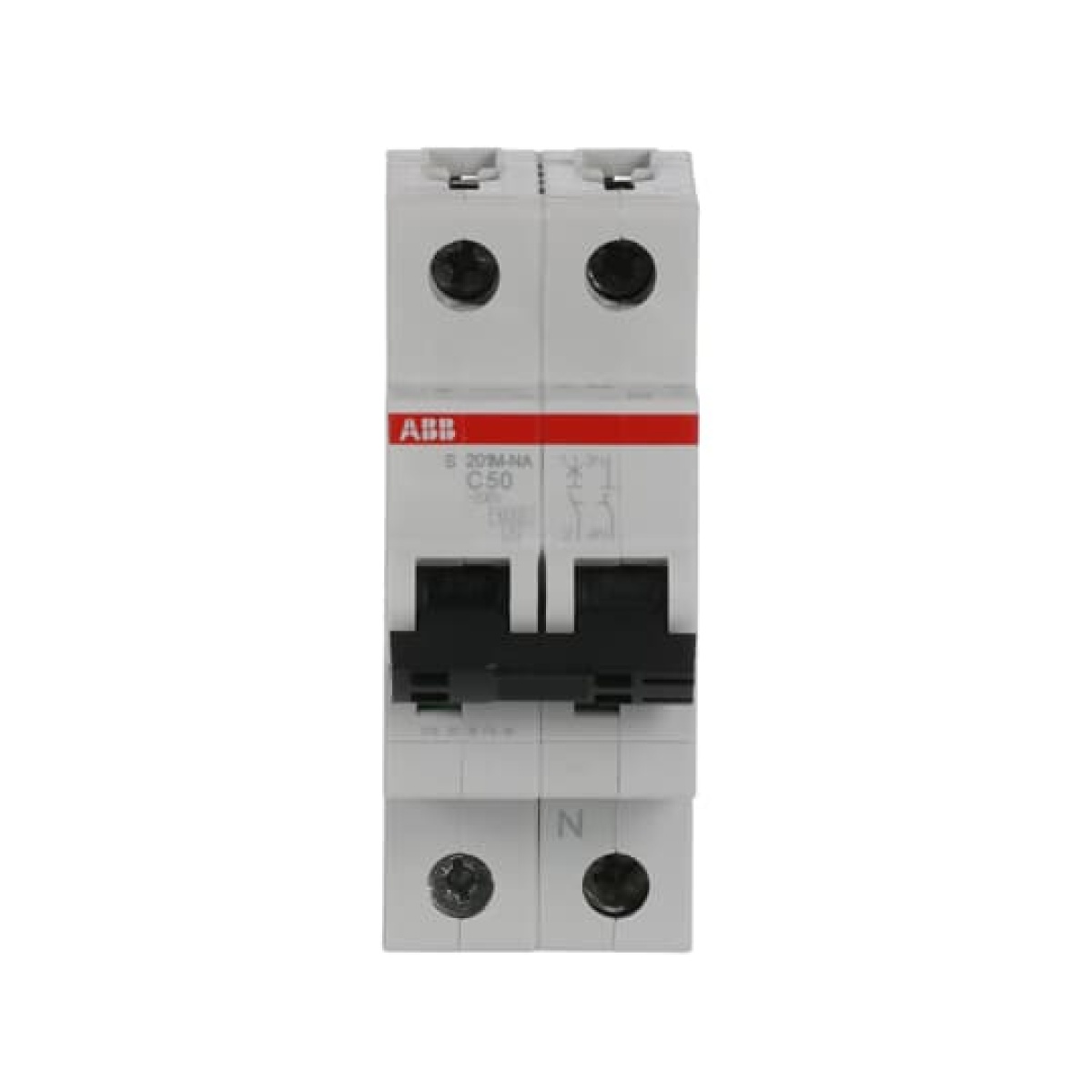Miniature Circuit Breaker - S200M - 1PN - 50 A - C - AC 10 kA