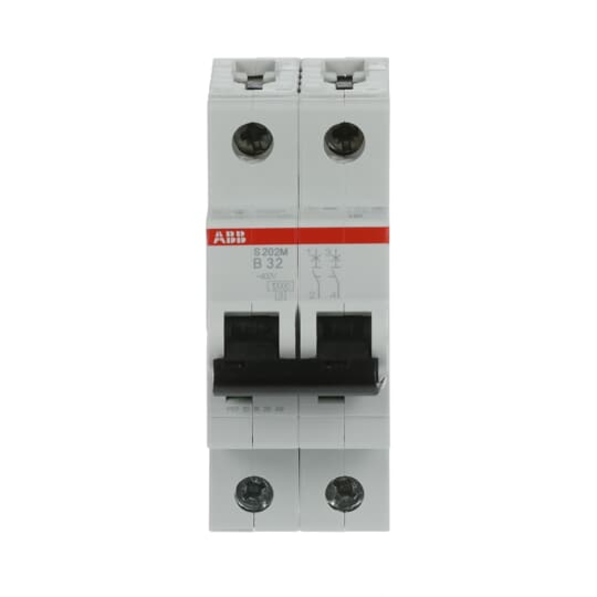 Miniature Circuit Breaker - S200M - 2P - 32 A - B - AC 10 kA