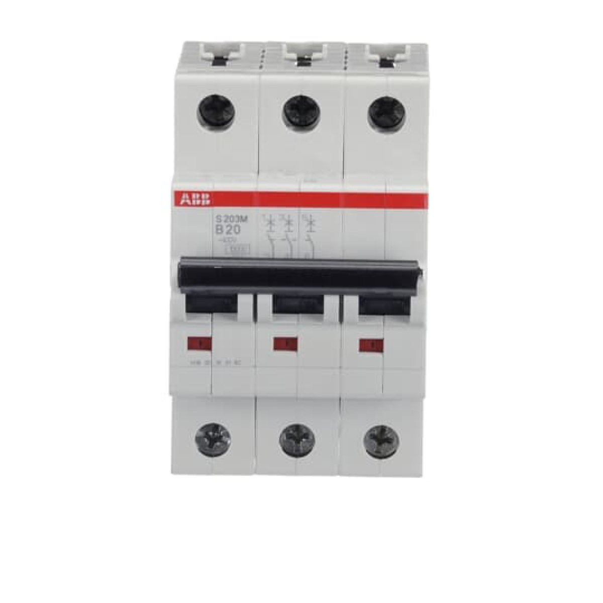 Miniature Circuit Breaker - S200M - 3P - 20 A - B - AC 10 kA