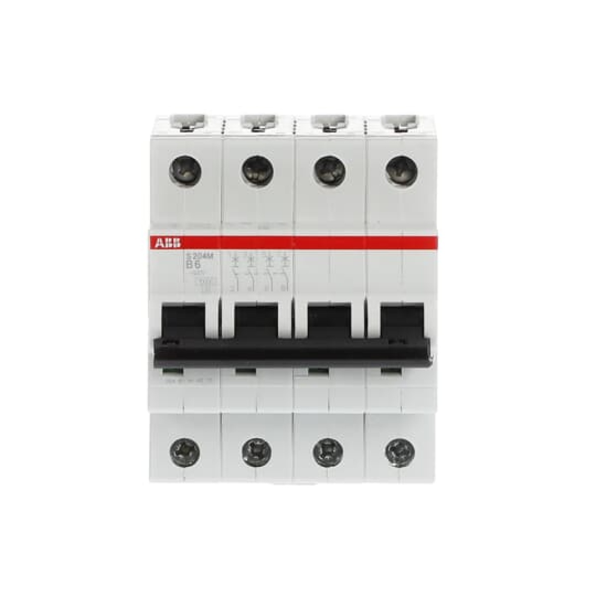 Miniature Circuit Breaker - S200M - 4P - 6 A - B - AC 10 kA