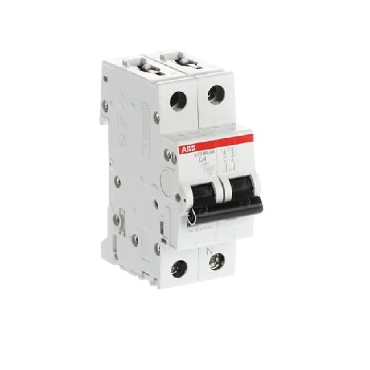 Miniature Circuit Breaker - S200M - 1PN - 4 A - C - AC 10 kA
