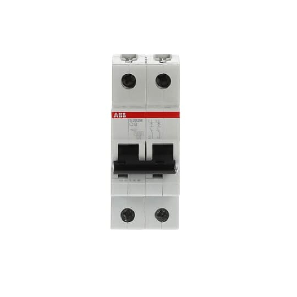 Miniature Circuit Breaker - S200M - 2P - 8 A - C - AC 10 kA