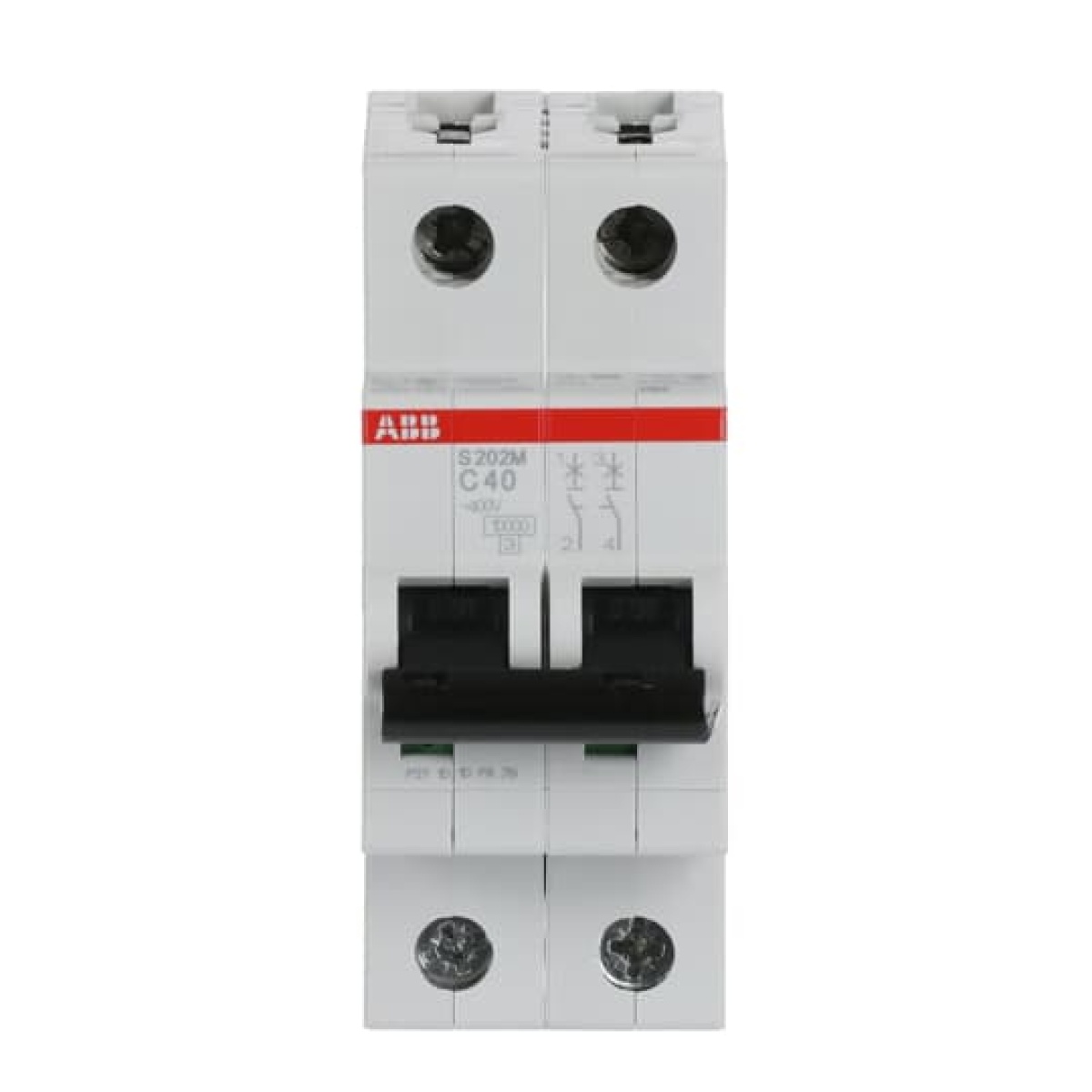 Miniature Circuit Breaker - S200M - 2P - 40 A - C - AC 10 kA
