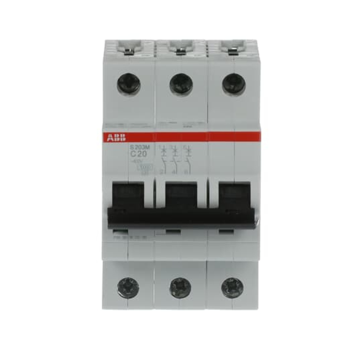 Miniature Circuit Breaker - S200M - 3P - 20 A - C - AC 10 kA