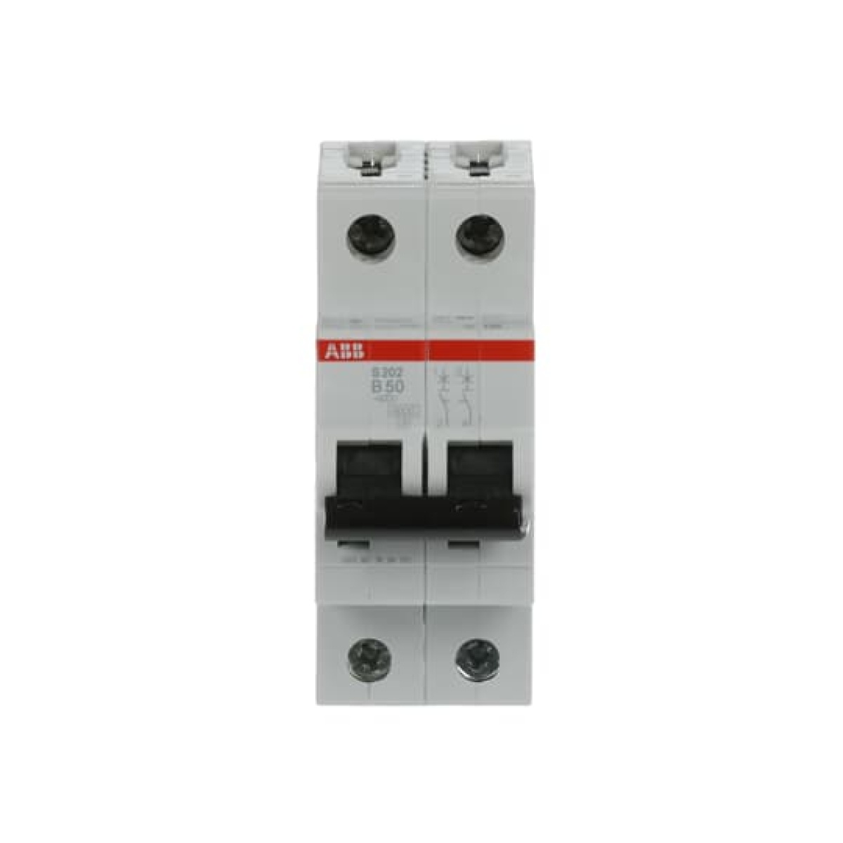 Miniature Circuit Breaker - S200 - 2P - 50 A - B - AC 6 kA