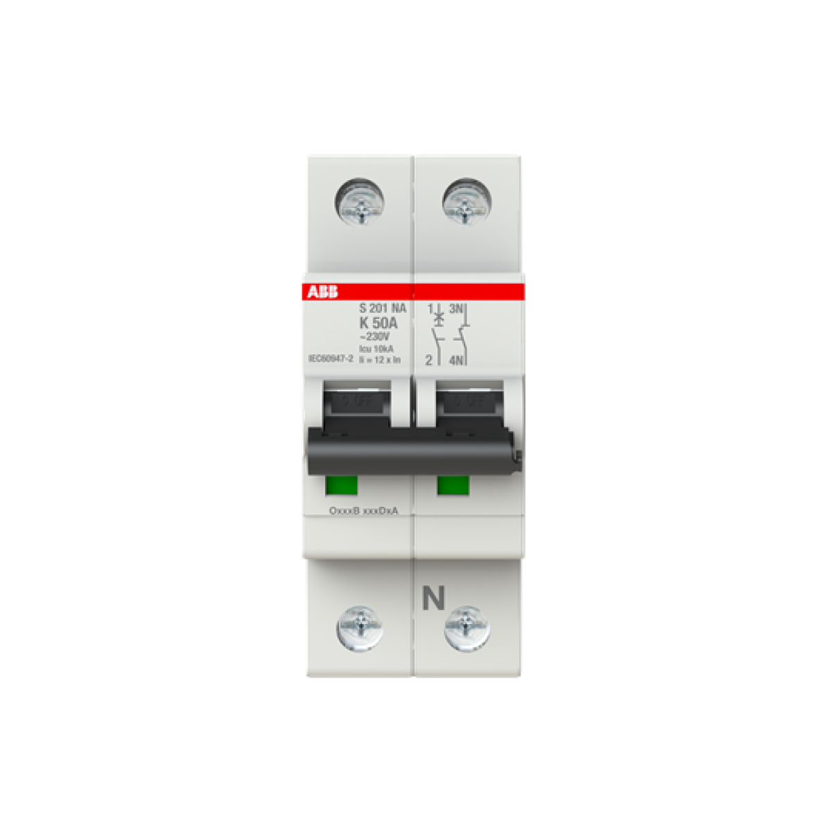 Miniature Circuit Breaker - S200 - 1PN - 50 A - K - AC 6 kA
