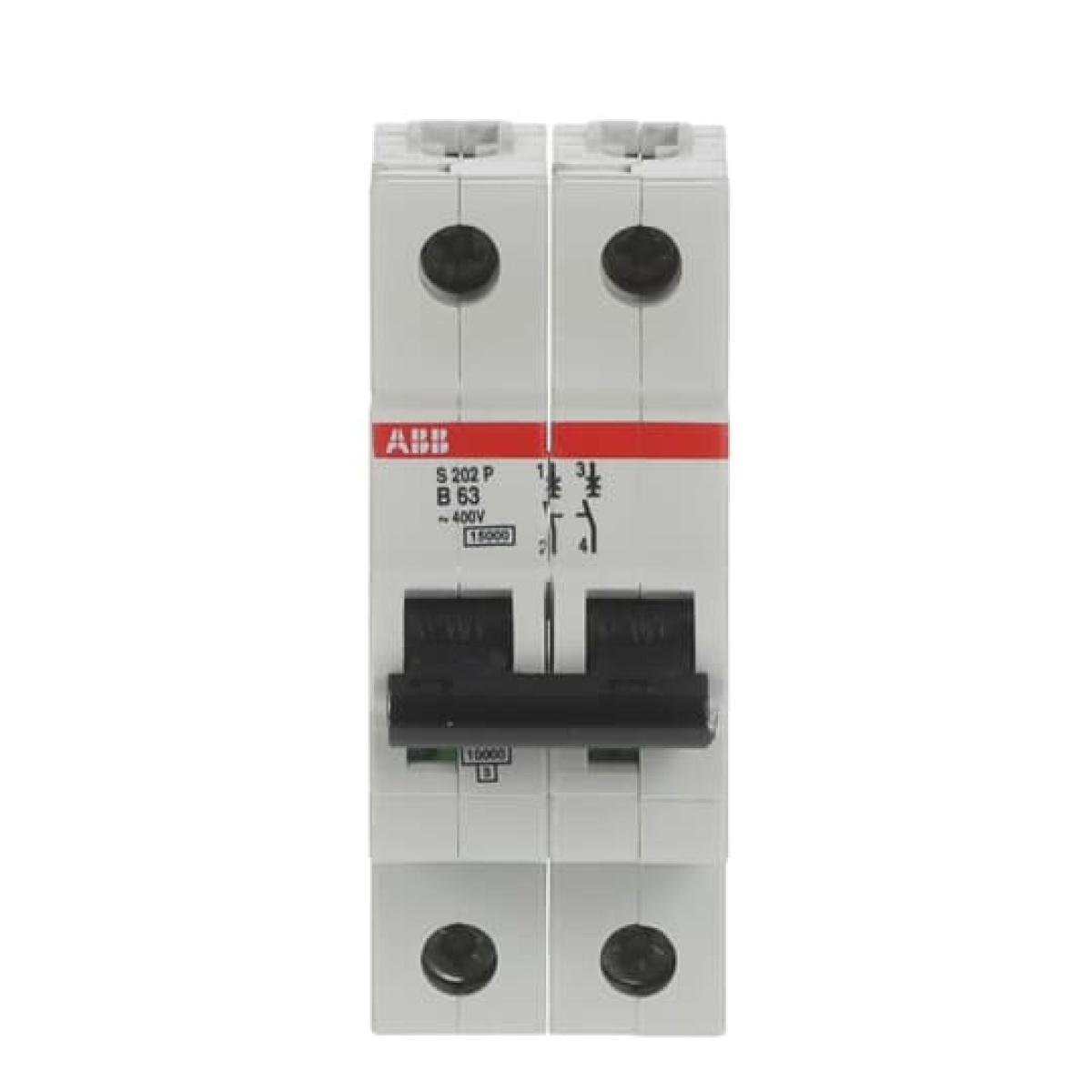 S202P-B63 Miniature Circuit Breaker - 2P - B - 63 A