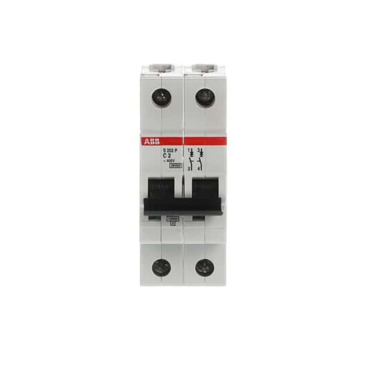 S202P-C2 Miniature Circuit Breaker - 2P - C - 2 A