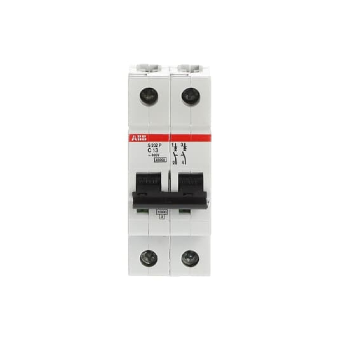 S202P-C13 Miniature Circuit Breaker - 2P - C - 13 A