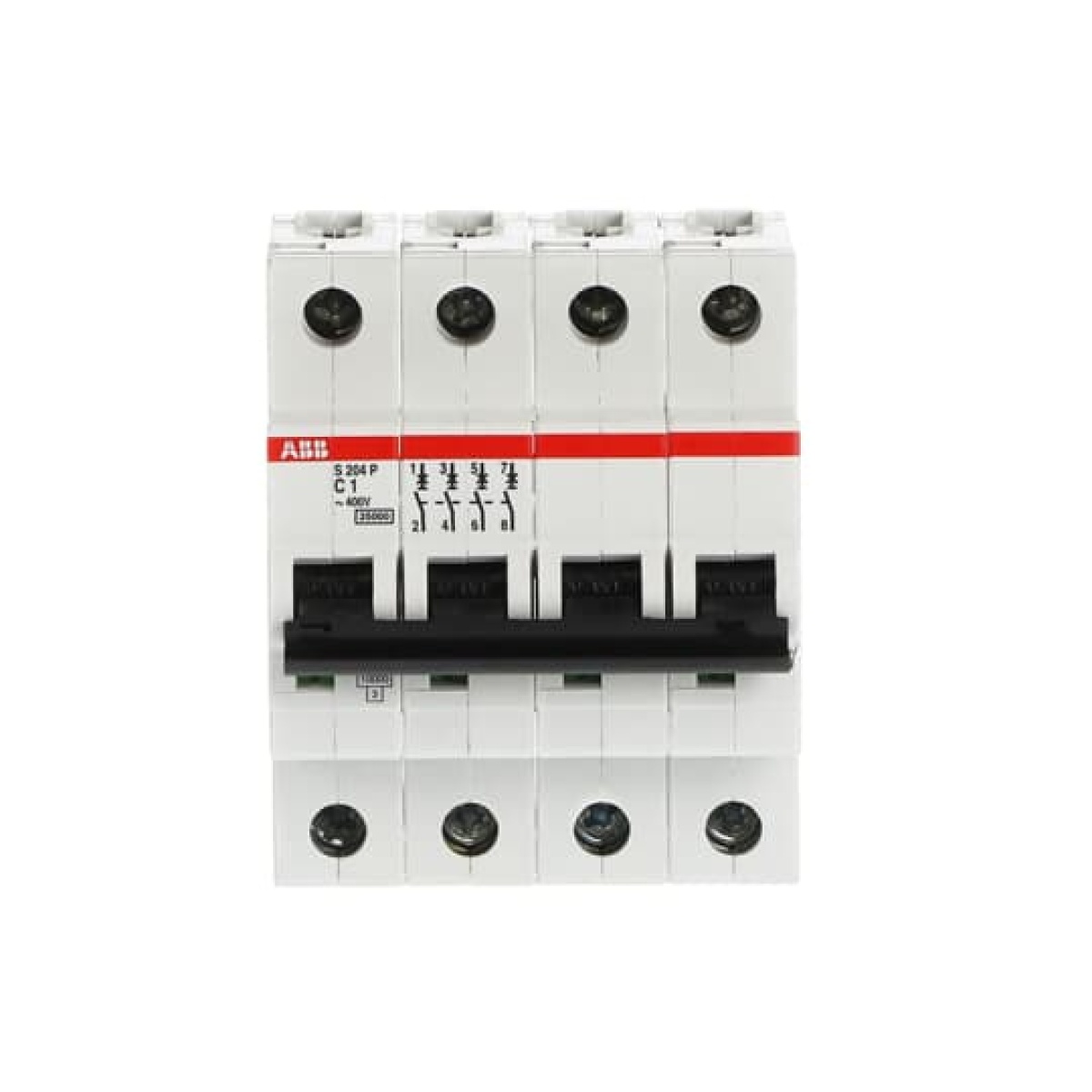 S204P-C1 Miniature Circuit Breaker - 4P - C - 1 A
