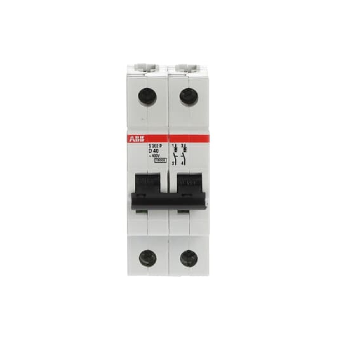 S202P-D40 Miniature Circuit Breaker - 2P - D - 40 A