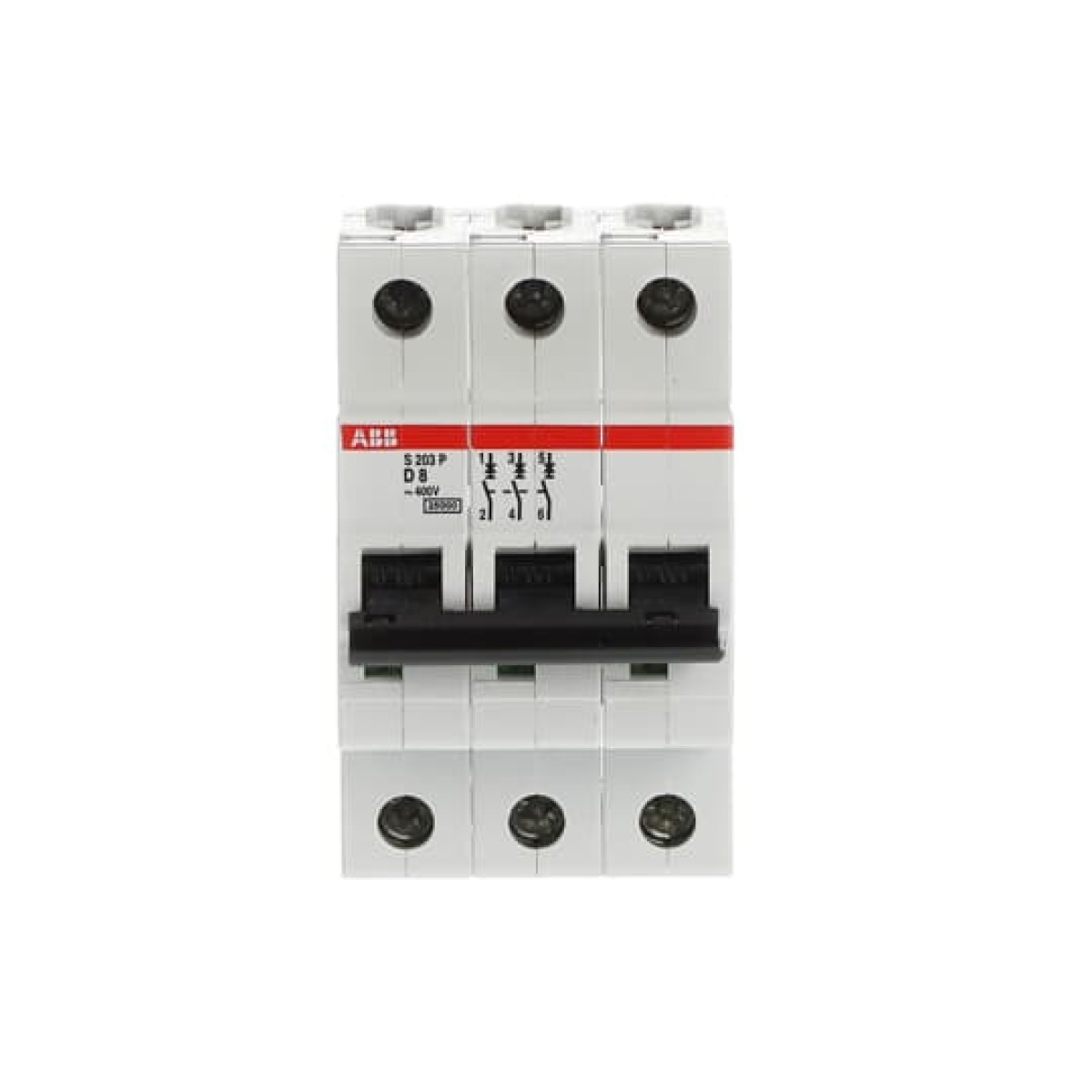 S203P-D8 Miniature Circuit Breaker - 3P - D - 8 A