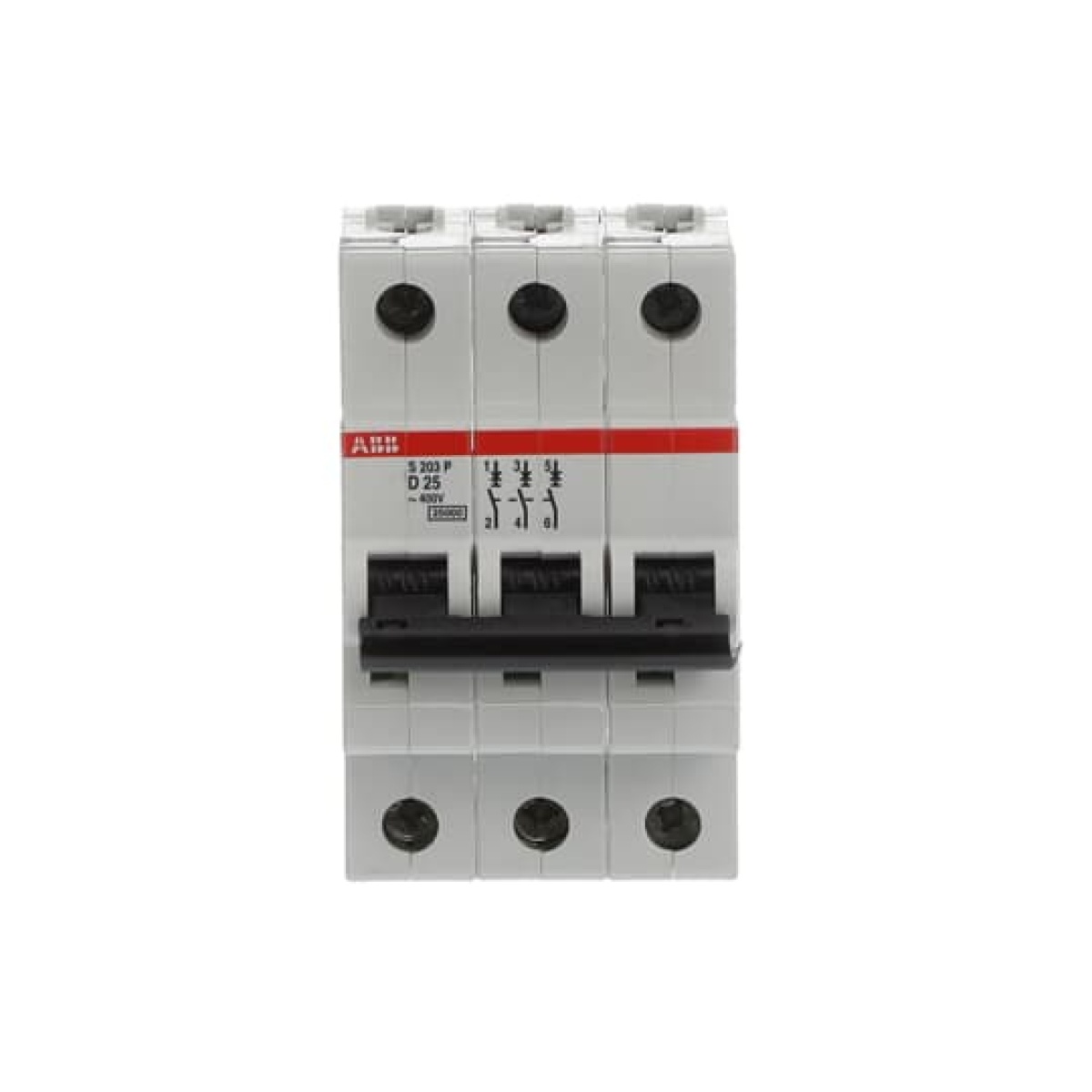 S203P-D25 Miniature Circuit Breaker - 3P - D - 25 A