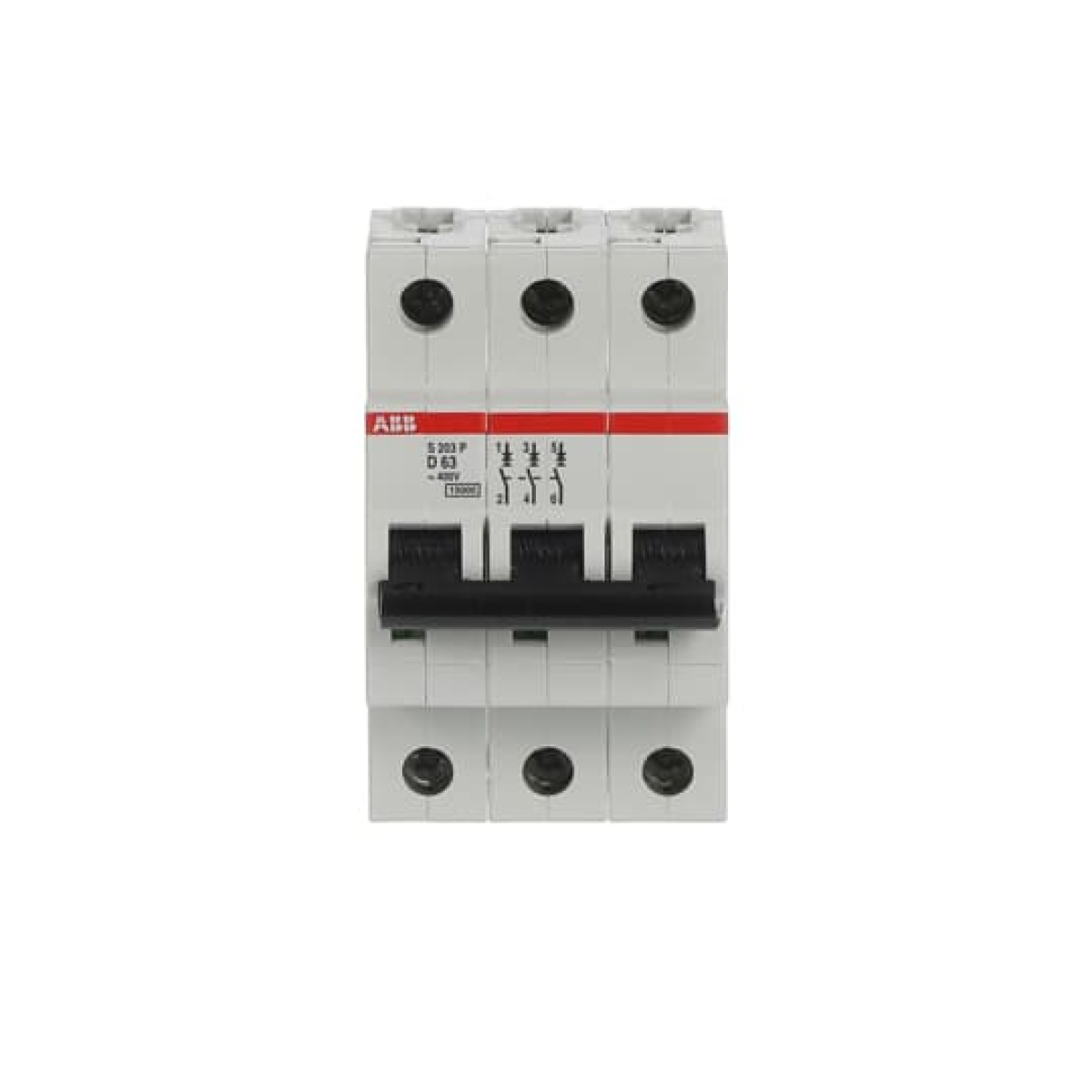 S203P-D63 Miniature Circuit Breaker - 3P - D - 63 A