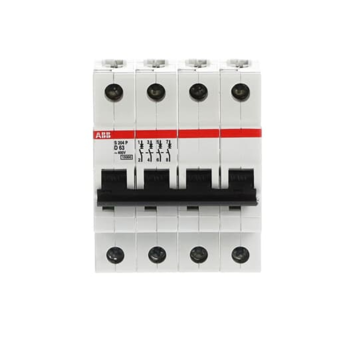 S204P-D63 Miniature Circuit Breaker - 4P - D - 63 A