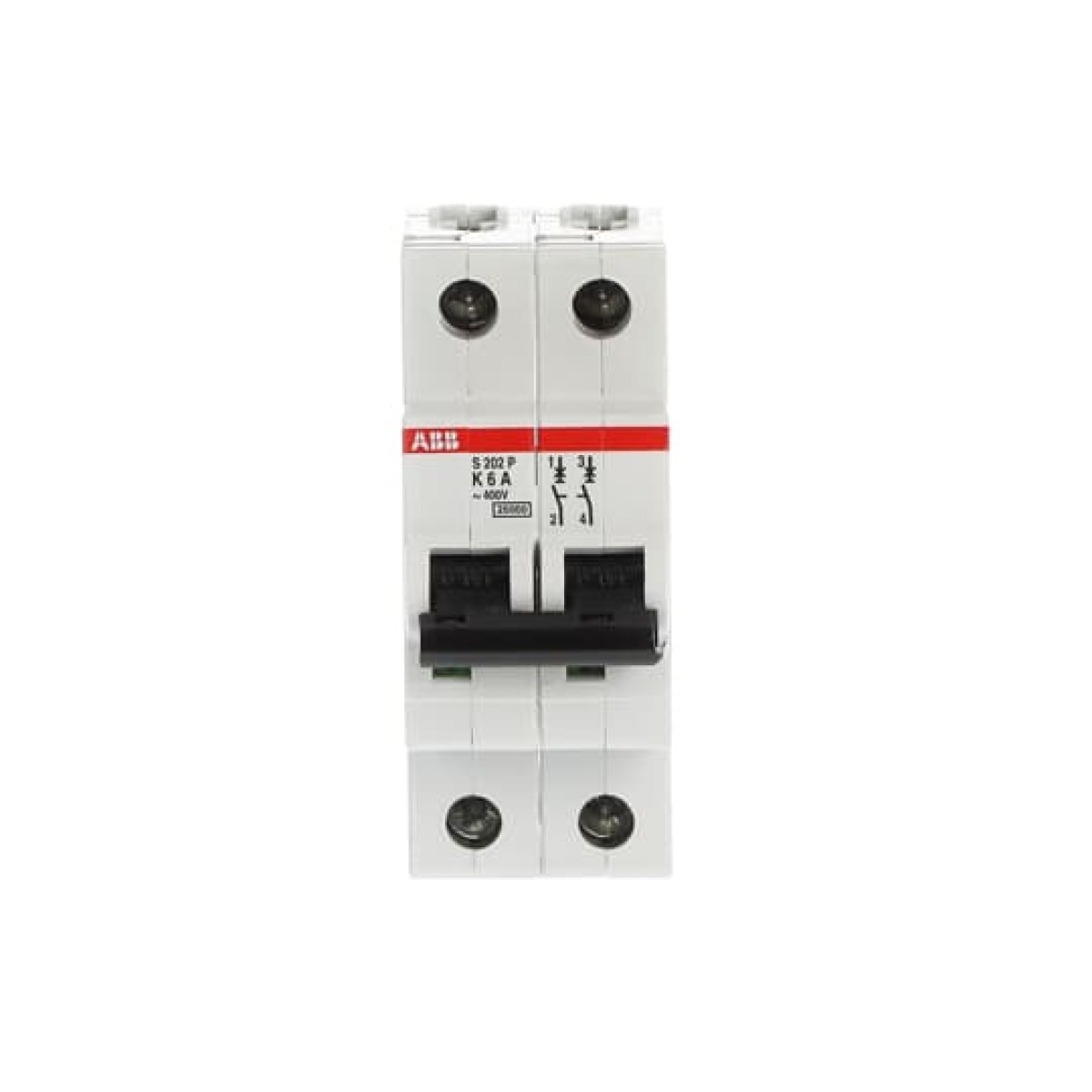 S202P-K6 Miniature Circuit Breaker - 2P - K - 6 A