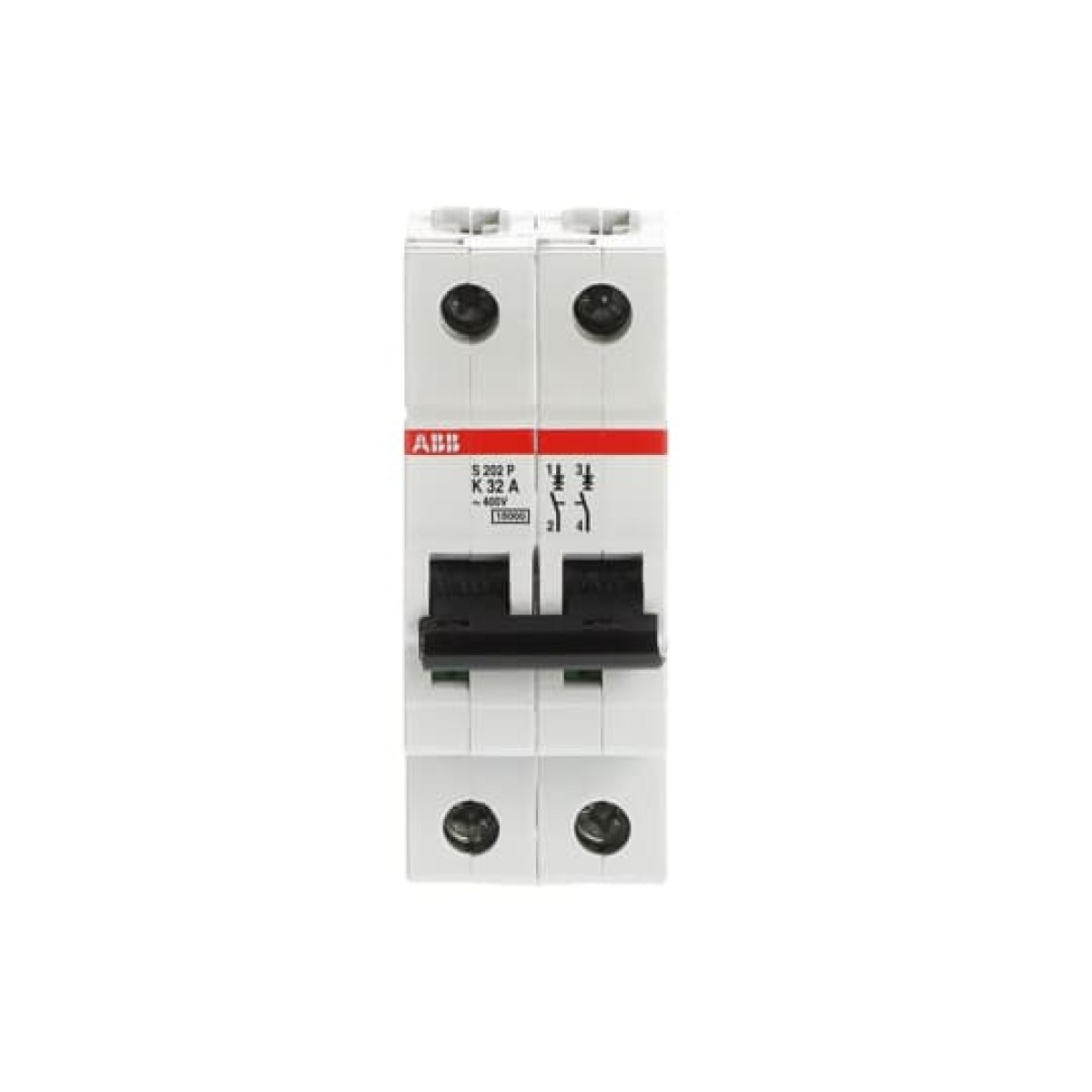 S202P-K32 Miniature Circuit Breaker - 2P - K - 32 A