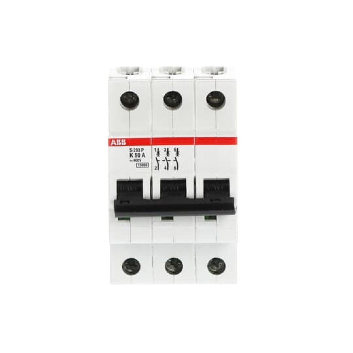 S203P-K50 Miniature Circuit Breaker - 3P - K - 50 A