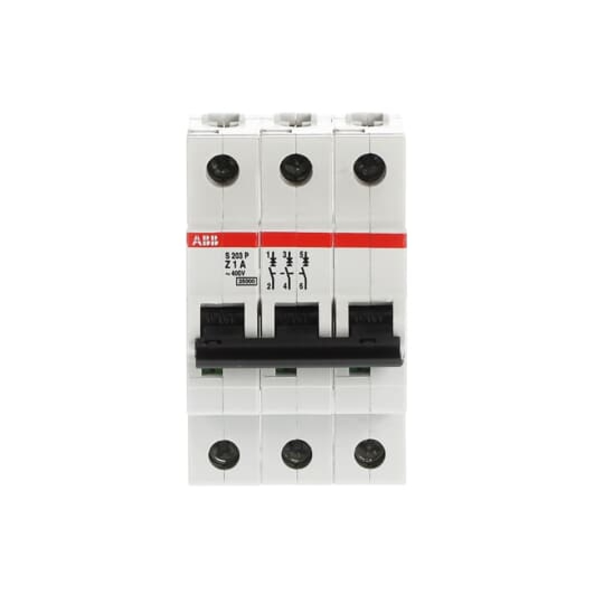S203P-Z1 Miniature Circuit Breaker - 3P - Z - 1 A