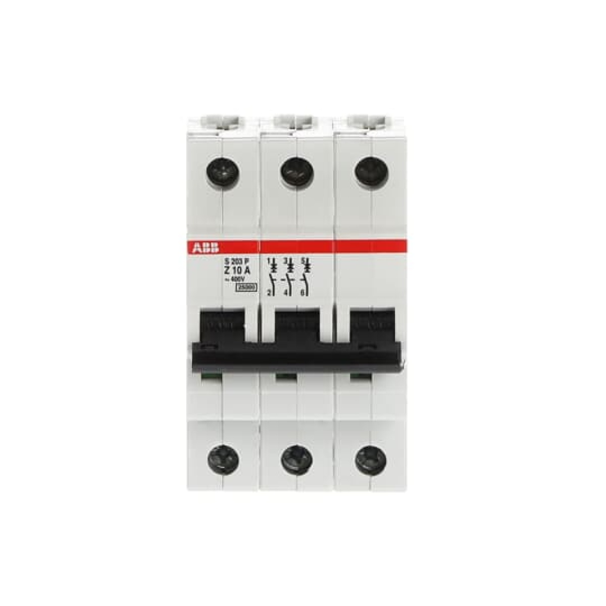 S203P-Z10 Miniature Circuit Breaker - 3P - Z - 10 A