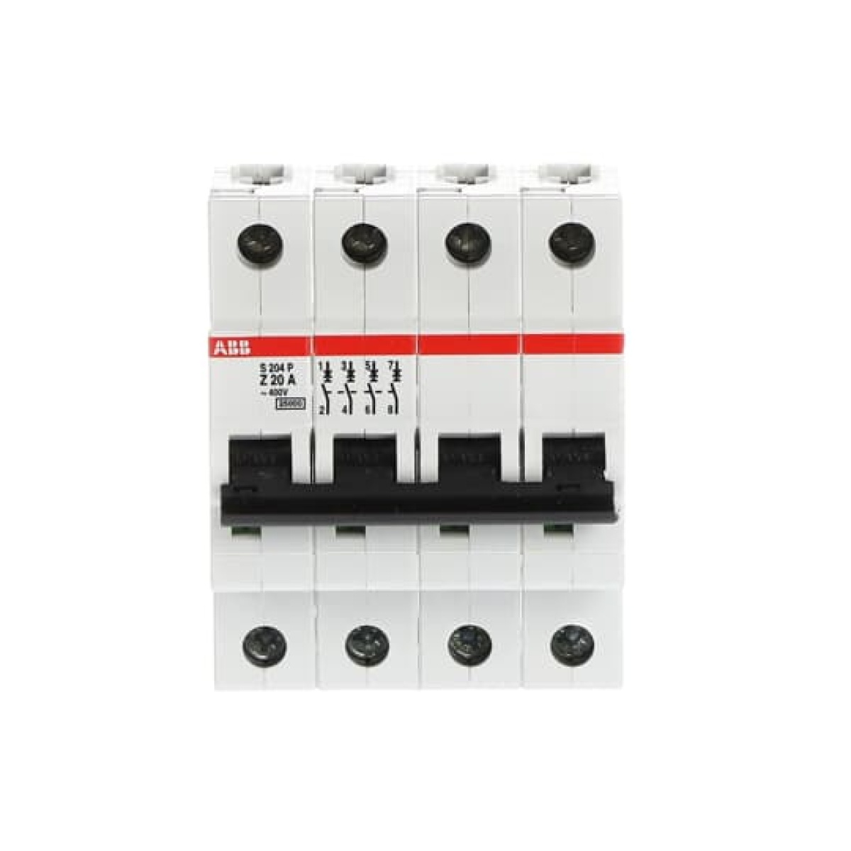 S204P-Z20 Miniature Circuit Breaker - 4P - Z - 20 A
