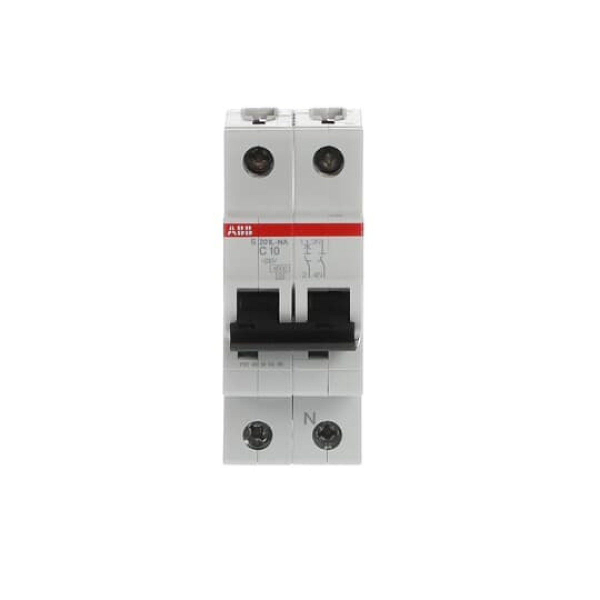 Miniature Circuit Breaker - S200L - 1PN - 10 A - C - AC 4.5 kA