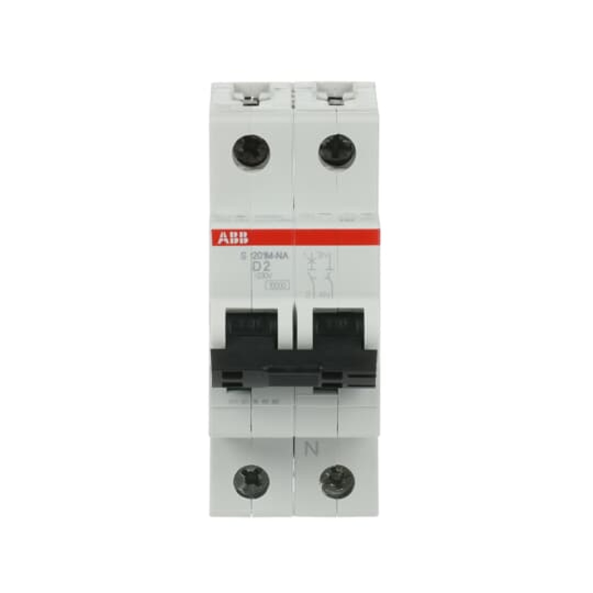 Miniature Circuit Breaker - S200M - 1PN - 2 A - D - AC 10 kA