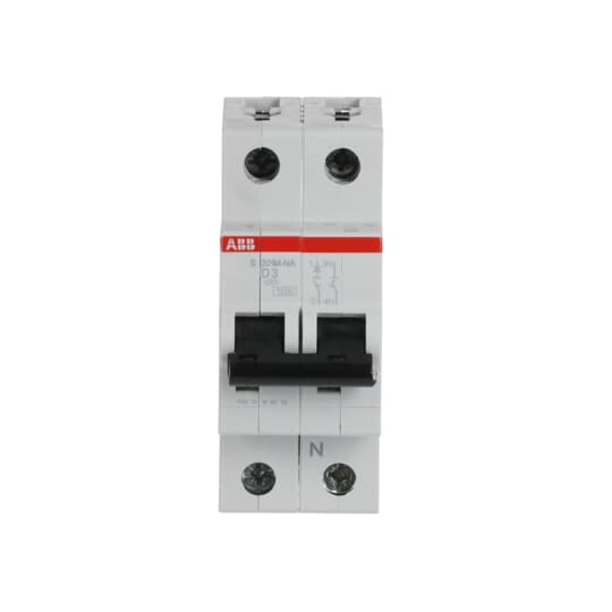 Miniature Circuit Breaker - S200M - 1PN - 3 A - D - AC 10 kA