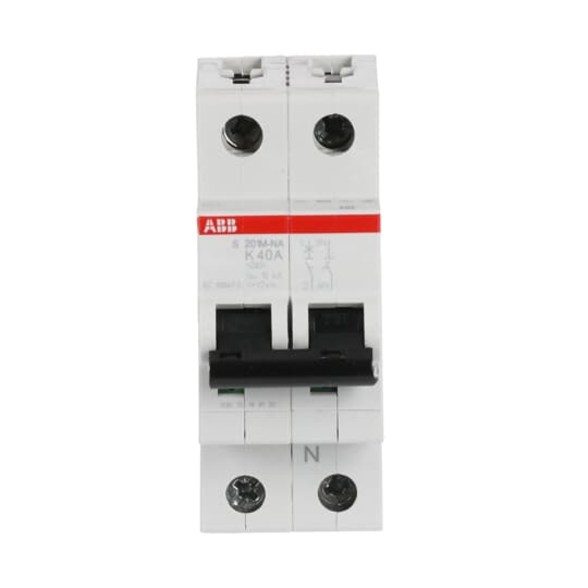 Miniature Circuit Breaker - S200M - 1PN - 40 A - K - AC 10 kA